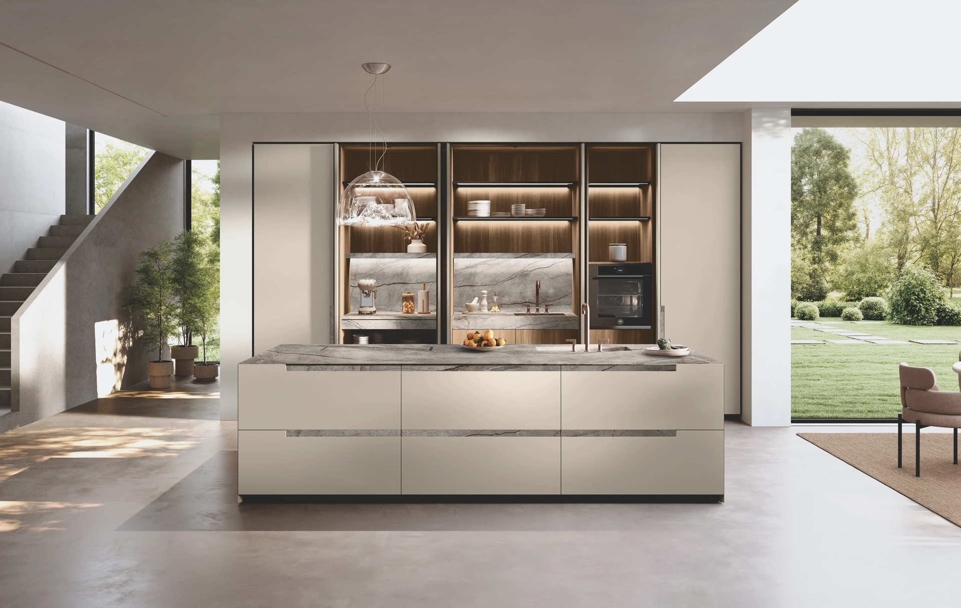 Binova walk-in wardrobe interior